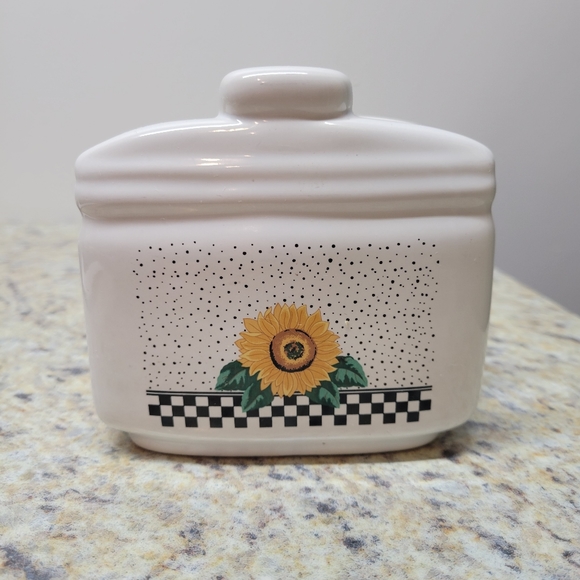 Other - SOLD                                     Country Sunflower Ceramic Napkin Holder